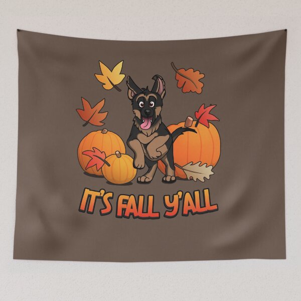 Item preview, It's Fall Yall German Shepherd pumpkin puppy edition designed and sold by polygrafix.