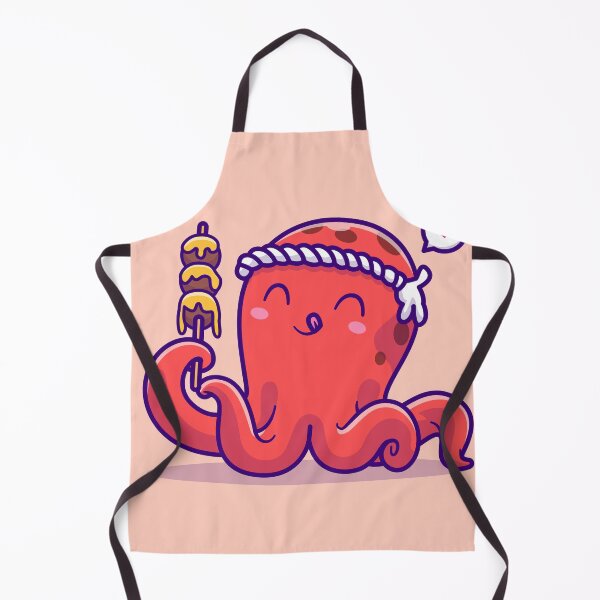 Item preview, Octo-Takoyaki Feast: Cute Octopus Eating Takoyaki Cartoon Vector Icon Illustration designed and sold by hjian8219.