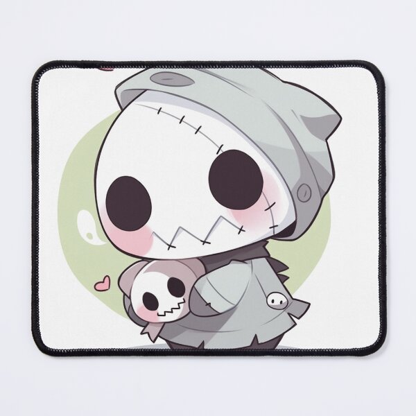 Item preview, The CUTEST chibi zombie ever with a baby Kawaii zombie too <3 designed and sold by Baba Yaga's Cards.