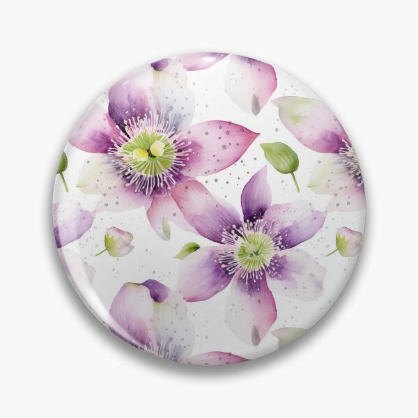 Item preview, Clematis Pattern designed and sold by Ilze Lucero.