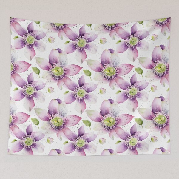 Item preview, Clematis Pattern designed and sold by Ilze Lucero.