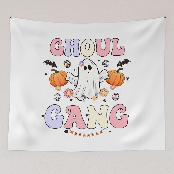 Item preview, Ghoul Gang, Pumpkins, Spooky with Stars and Bats  | Whimsical Autumn and Halloween Delights Collection designed and sold by Ali Doodles.