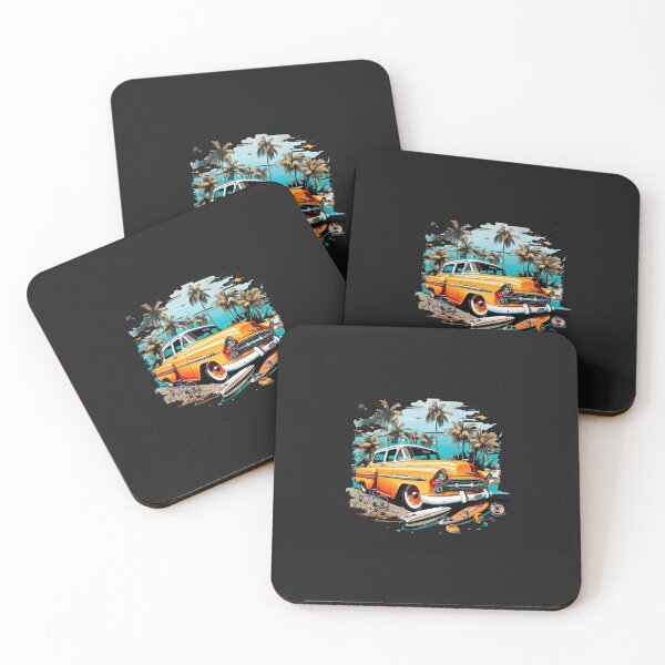 Item preview, classic car on the beach designed and sold by CarlosManrique2.
