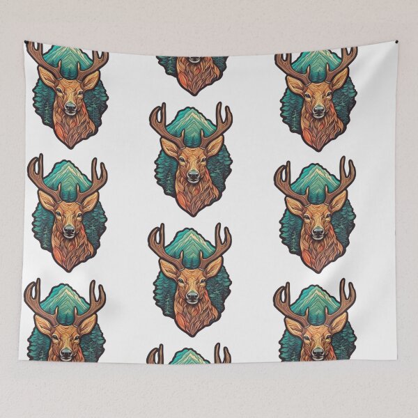 Item preview, Deer head designed and sold by BeatyinChaos.