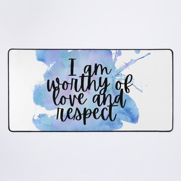 Item preview, Watercolor Mantra for Taurus - I am worthy of love and respect designed and sold by GreenStardust.