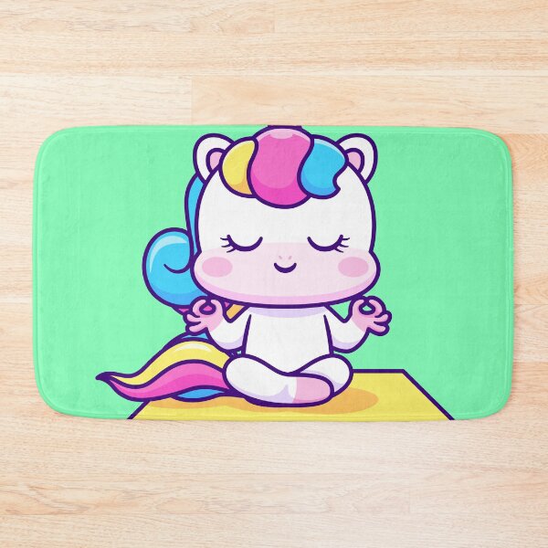 Item preview, Zen Unicorn: Cute Unicorn Meditation Yoga Cartoon Vector Icon Illustration designed and sold by hjian8219.