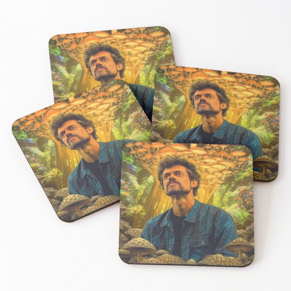 Item preview, Psychedelic Visionary Art by Terence McKenna - Surreal Mushroom Dreams designed and sold by Mystikos Art.