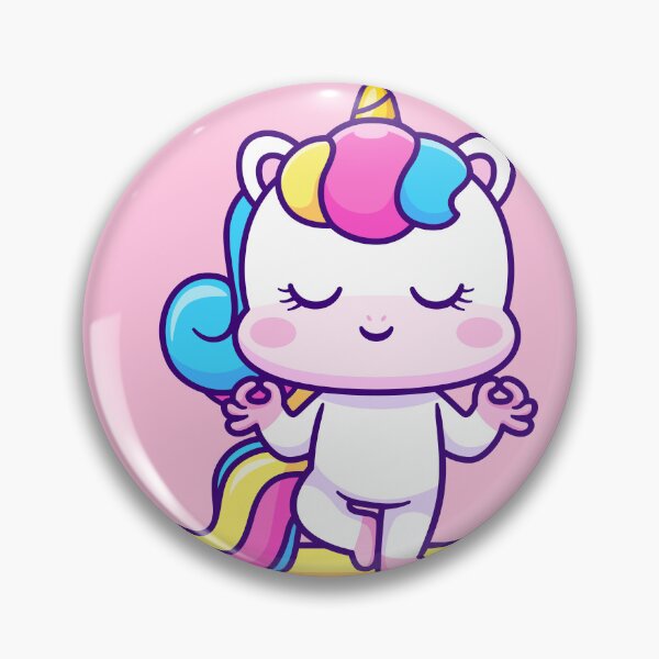 Item preview, Tranquil Unicorn: Cute Unicorn Meditation Yoga Cartoon Vector Icon Illustration designed and sold by hjian8219.