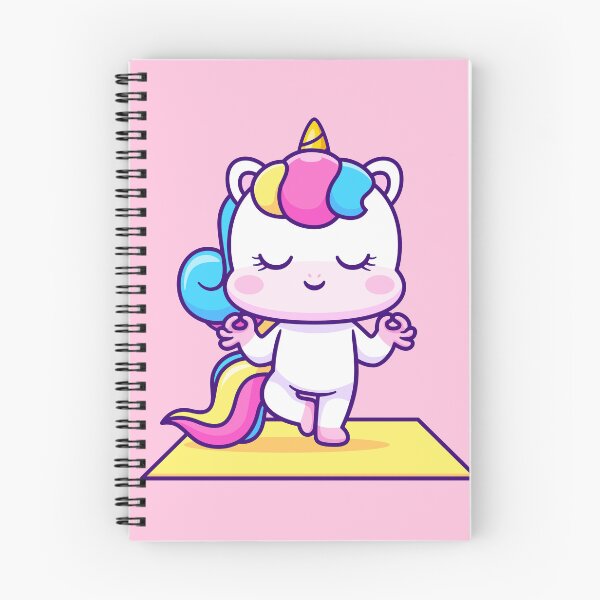 Item preview, Tranquil Unicorn: Cute Unicorn Meditation Yoga Cartoon Vector Icon Illustration designed and sold by hjian8219.