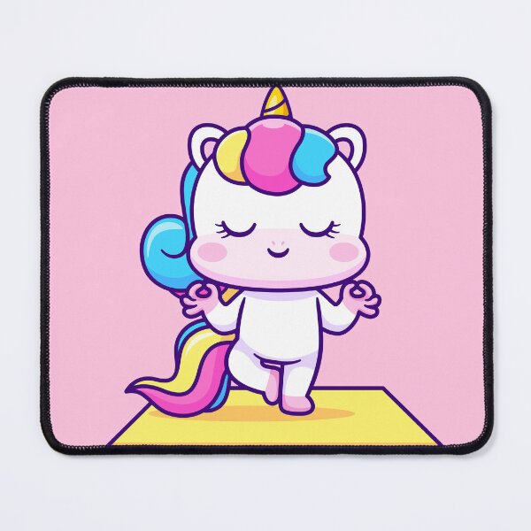 Item preview, Tranquil Unicorn: Cute Unicorn Meditation Yoga Cartoon Vector Icon Illustration designed and sold by hjian8219.