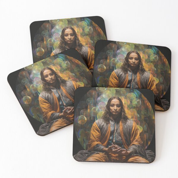 Item preview, Paramahansa Yogananda Psychedelic Visionary Art designed and sold by Mystikos Art.
