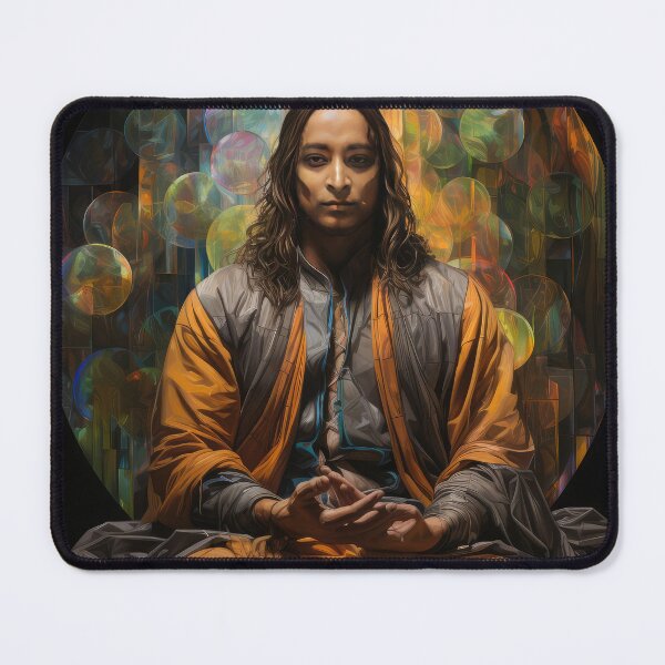 Item preview, Paramahansa Yogananda Psychedelic Visionary Art designed and sold by Mystikos Art.