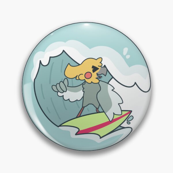 Item preview, Friday the Surfing Cockatiel • Art by Halo designed and sold by beach-birds.