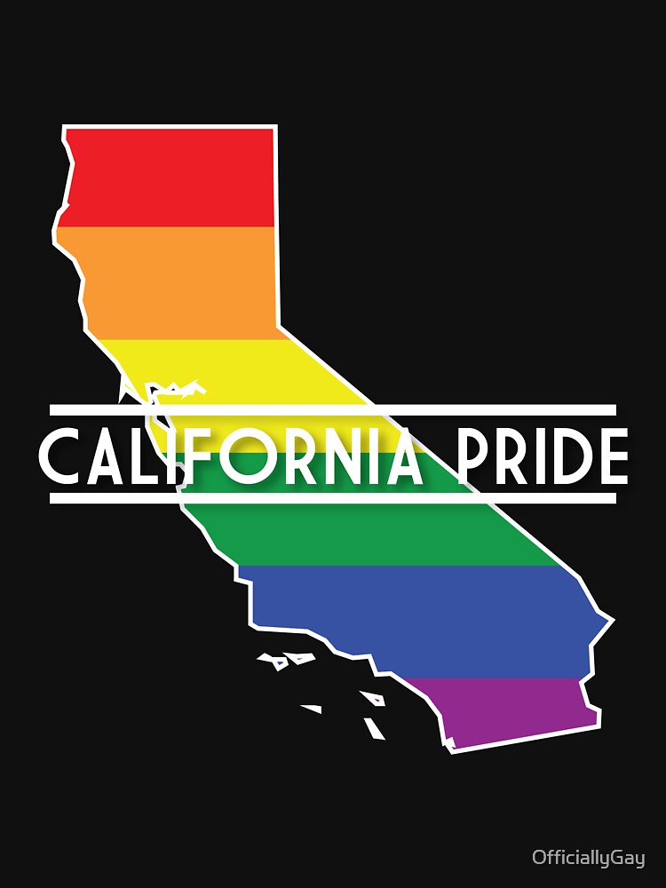"California State Gay Pride" Tshirt by OfficiallyGay Redbubble