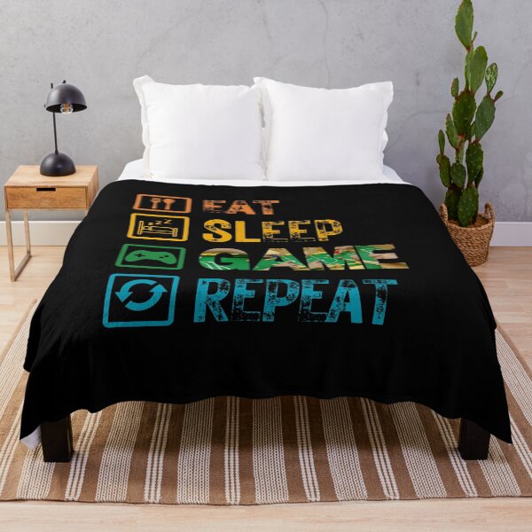 Item preview, Eat Sleep Game Repeat designed and sold by netfires.