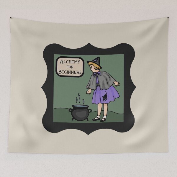 Item preview, Alchemy For Beginners Little Witch designed and sold by Unhinged Heather.