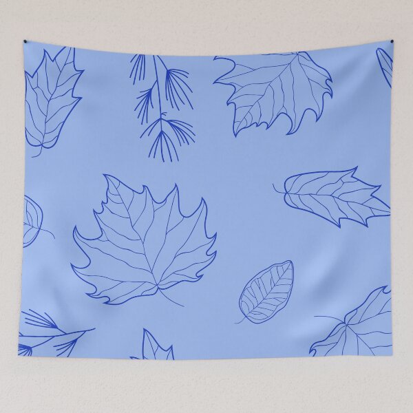 Item preview, Blue Autumn Leaves designed and sold by MaiZephyr.
