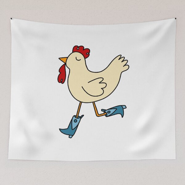 Item preview, Pollo clásico con botas vaqueras designed and sold by GraceMakes03.