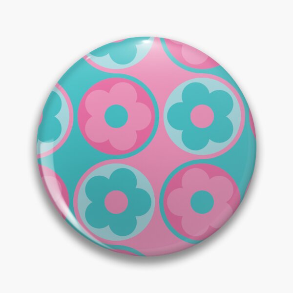 Item preview, Neon Retro Flower Pattern - Flower Power 70's Inspired Hippie Design designed and sold by ElleMars.