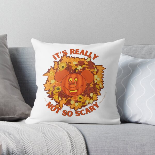 Mickey Mouse Halloween Jack-o'-Lantern Pillow