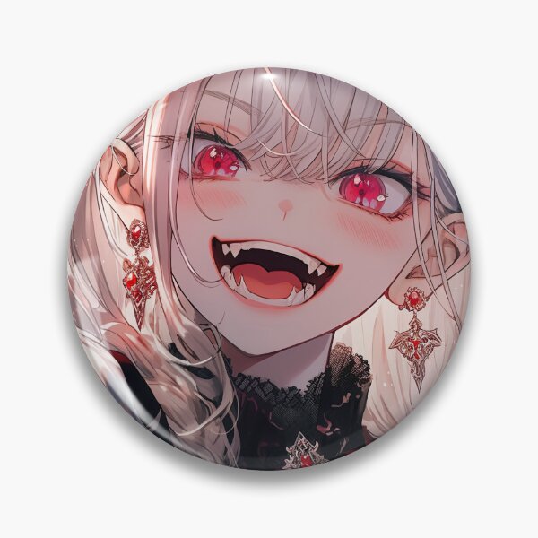 Item preview, Cute Red and Black Vampire Anime Girl designed and sold by bubblegoth.