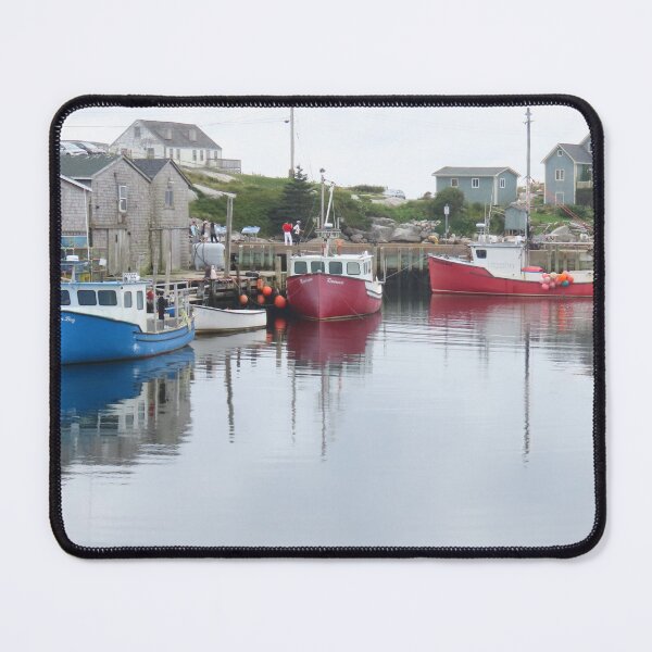 Item preview, Quiet waters at fishing village. designed and sold by Monica-Stroud.