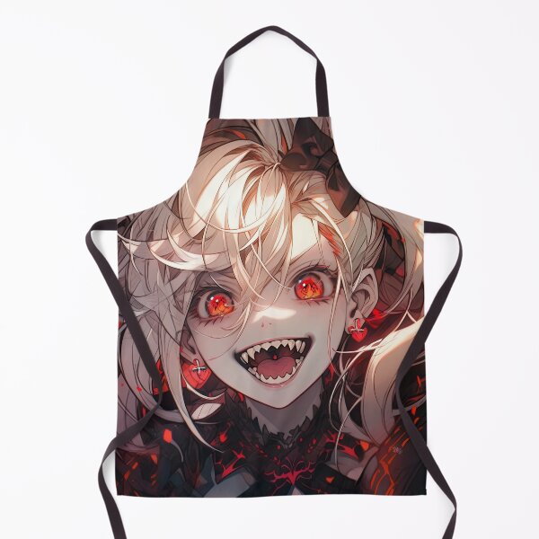 Item preview, Excited Red and Black Demon Anime Girl designed and sold by bubblegoth.