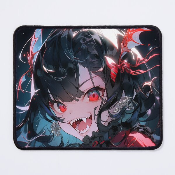 Item preview, Wicked Red and Black Vampire Anime Girl designed and sold by bubblegoth.