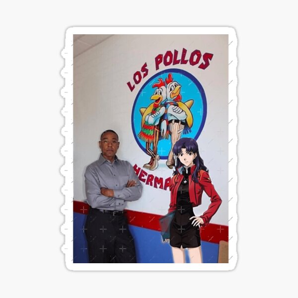 Vista previa del artículo con la obra «Misato y Gus Fring», diseñado y vendido por HelmerMonahan.