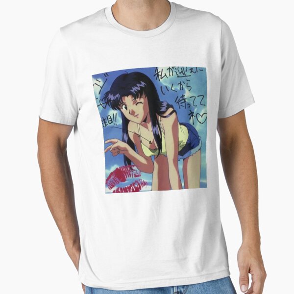 Vista previa del artículo con la obra «Misato Katsuragi Clásico», diseñado y vendido por HelmerMonahan.