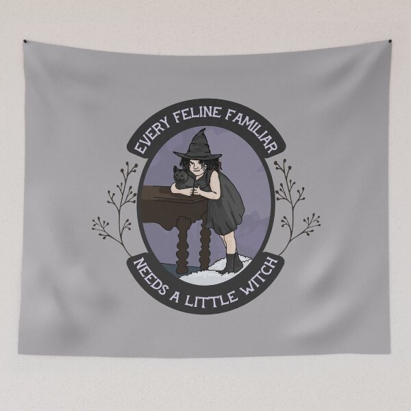 Item preview, Every Feline Familiar Needs A Little Witch designed and sold by Unhinged Heather.