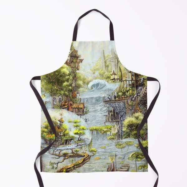 Item preview, Water Town with nature designed and sold by CatCarrot.