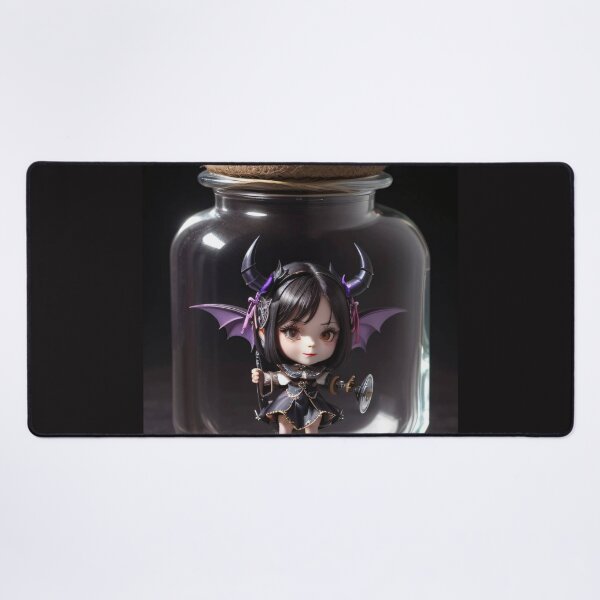 Item preview, Trapped Elegance: The Darling Demoness in Her Crystal Cage designed and sold by SarmosaVassa.