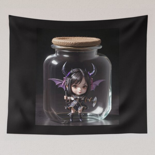 Item preview, Trapped Elegance: The Darling Demoness in Her Crystal Cage designed and sold by SarmosaVassa.
