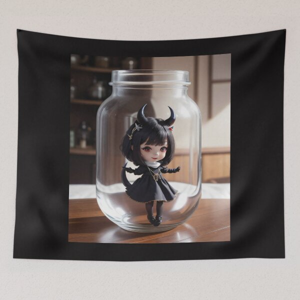Item preview, Beauty Beyond Bounds: The Ethereal Little Demon in Glass designed and sold by SarmosaVassa.