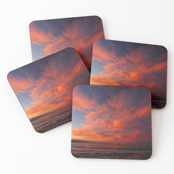 Item preview, wild autumn sunset. waubs bay, bicheno, eastcoast tasmania designed and sold by bodhiimages.