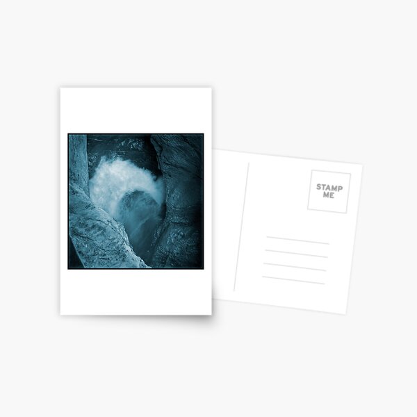 Trümmelbachfälle: cyan 3 Postcard