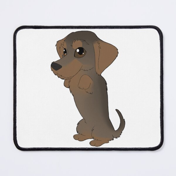 Item preview, Wirehaired Dachshund (grizzle) designed and sold by CuppElida.
