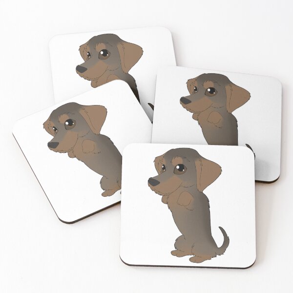 Item preview, Wirehaired Dachshund (grizzle) designed and sold by CuppElida.