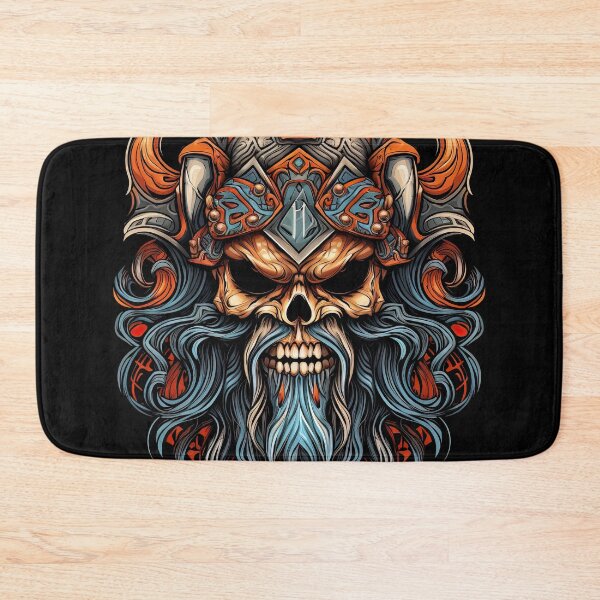 Item preview, Vintage Bearded Skull Viking 2 designed and sold by eyestetix.