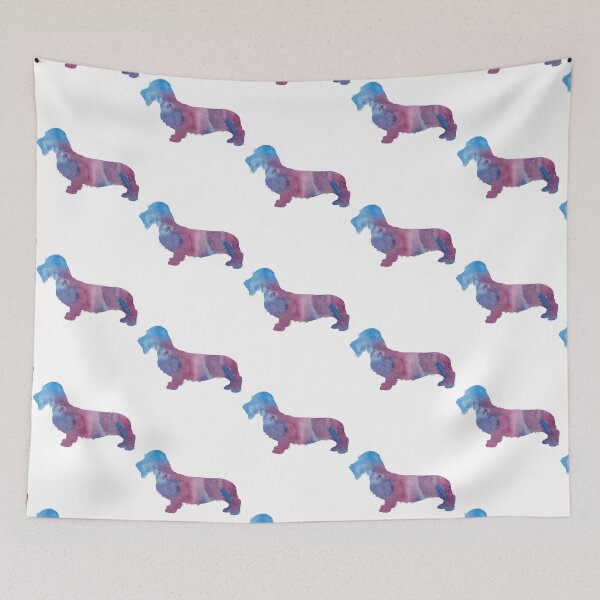 Item preview, Wirehaired Dachshund - Doxie Silhouette Portrait designed and sold by CuppElida.