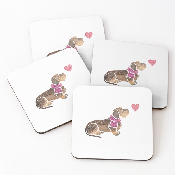 Item preview, Watercolour Dachshund (wirehaired) designed and sold by CuppElida.