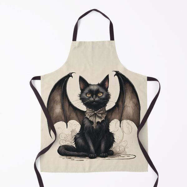 Item preview, Black Cat with Bat Wings designed and sold by ebrawne.