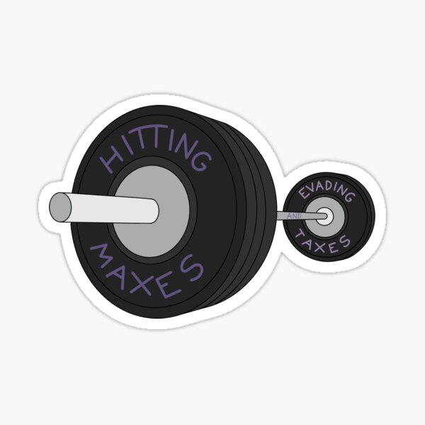 Item preview, Hitting maxes Evading taxes  designed and sold by m-jick.