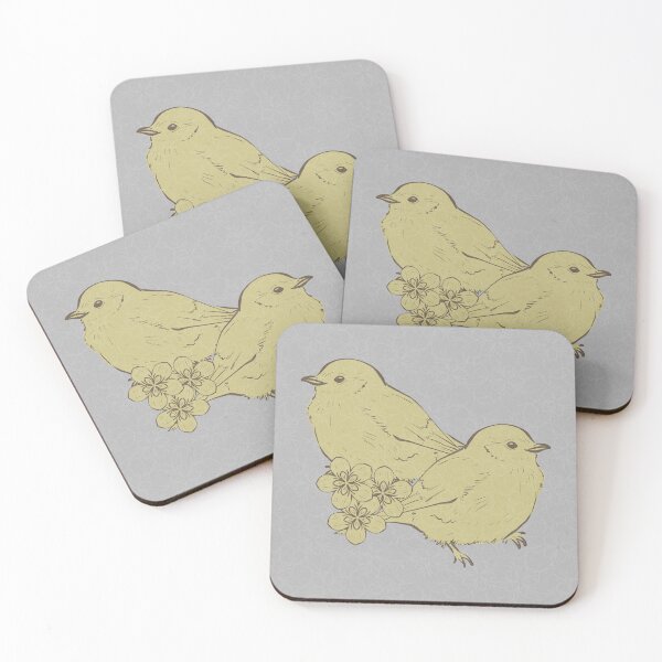 Item preview, Bird Deco - Fog, Gold, Earth designed and sold by Irene Estelle.