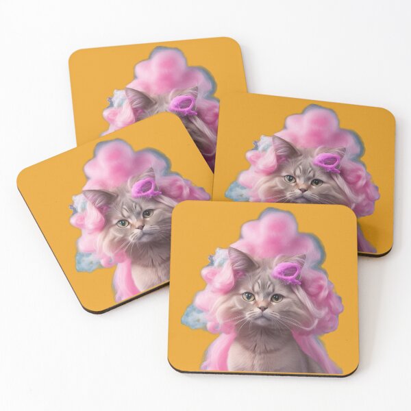 Item preview, Barbenheimer Cat with pink ribbon designed and sold by Glamalt.