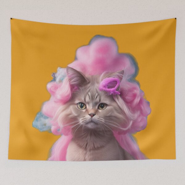 Item preview, Barbenheimer Cat with pink ribbon designed and sold by Glamalt.