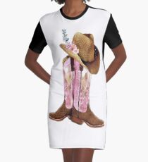 Cowgirl boots Graphic T-Shirt Dress