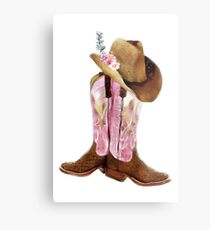 Cowgirl boots Metal Print