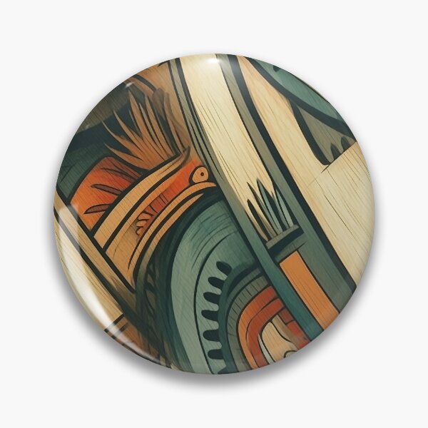 Aperçu de l'œuvre Modèle tribal en bois créée et vendue par Infinatecrypto.